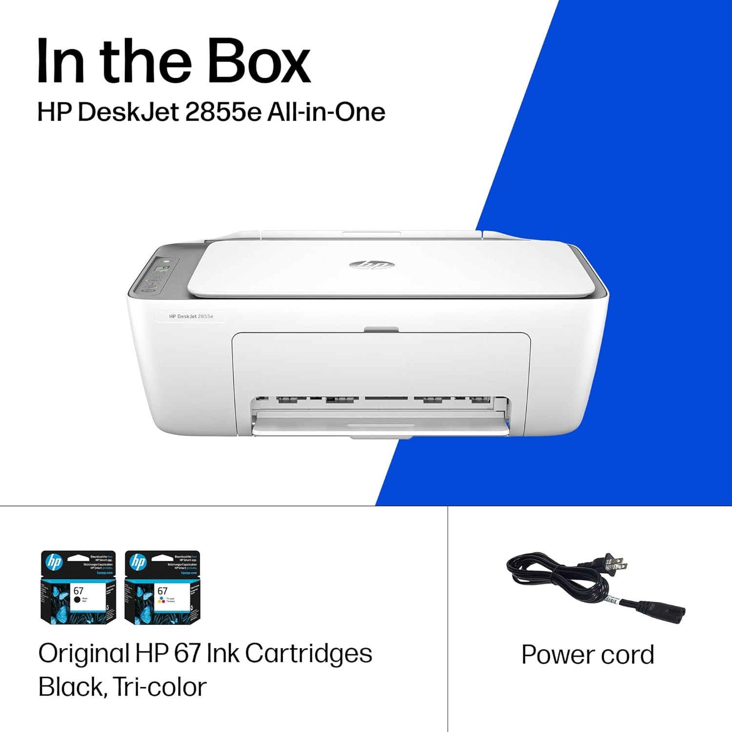 HP DeskJet 2855e Wireless All-in-One Colour Inkjet Printer, Scanner, Copier, Best for Home all product image