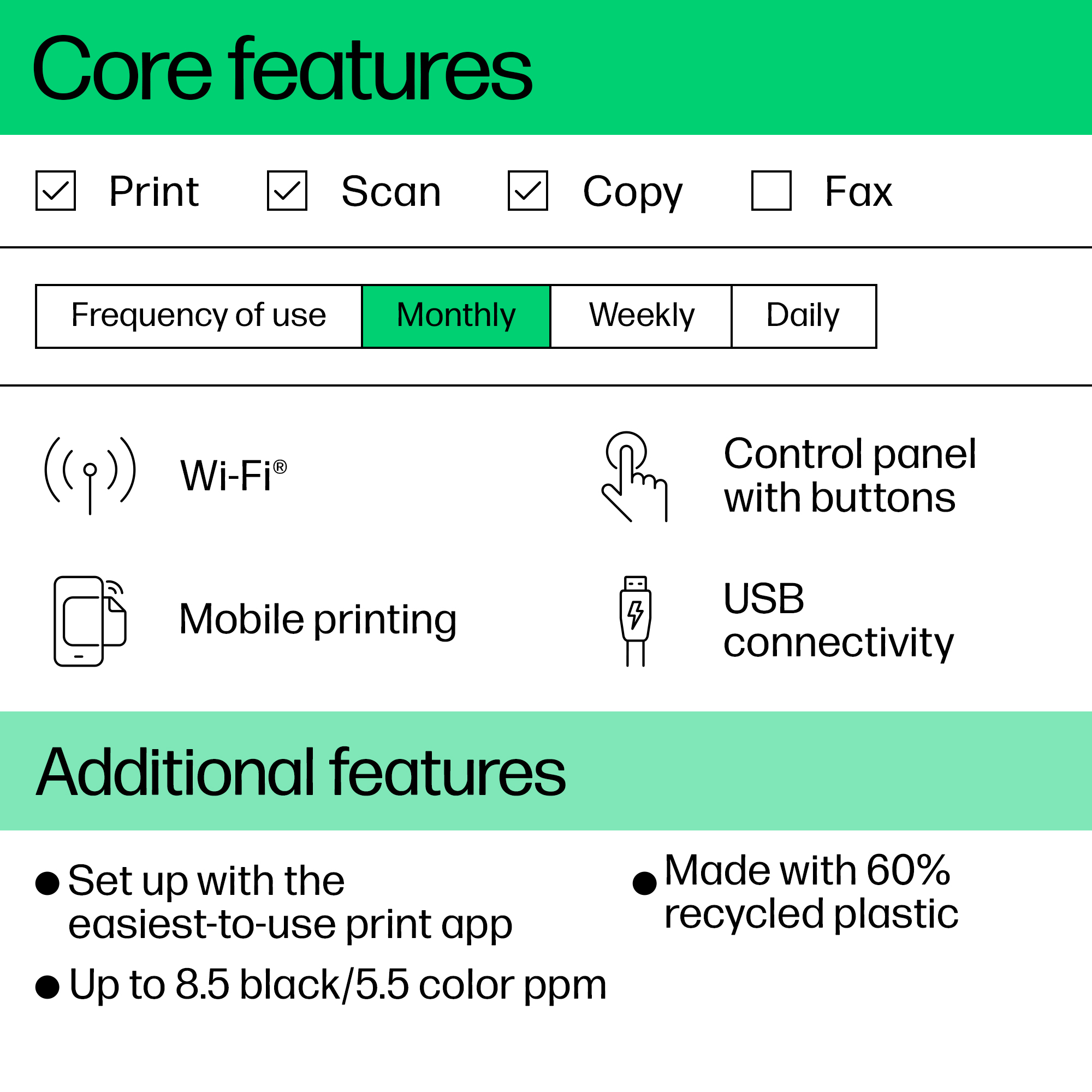 HP DeskJet 4255e All-in-One Printer with 3 Months of Instant Ink for free with HP+, AI-enabled all product image
