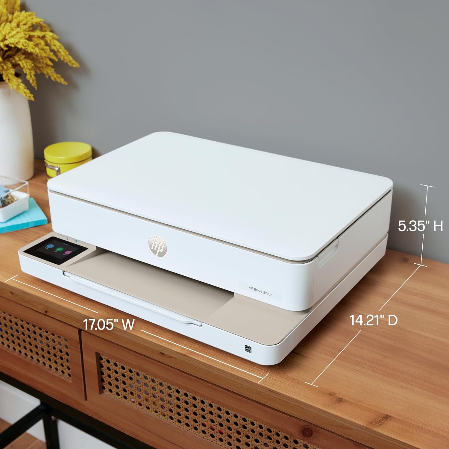 HP Envy 6155e All-in-One Printer w/free 3 months Instant Ink through HP+, AI-enabled all product image