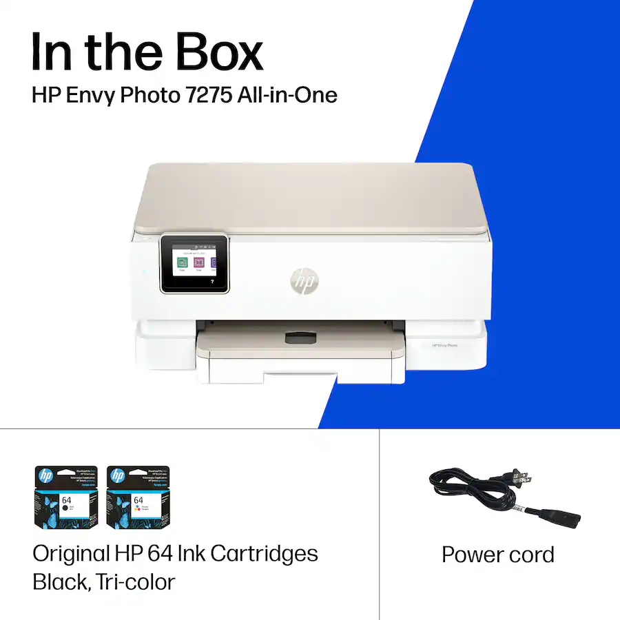 HP Envy Photo 7275 All-in-One Printer with free 3 Months of Instant Ink, AI-enabled all product image
