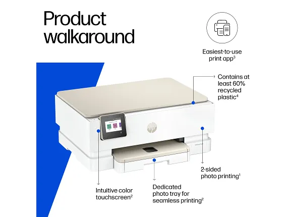 HP Envy Photo 7275 All-in-One Printer with free 3 Months of Instant Ink, AI-enabled all product image