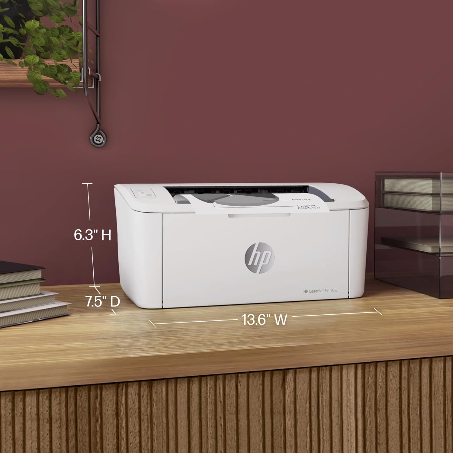 HP LaserJet M110w Wireless Black & White Printer all product image