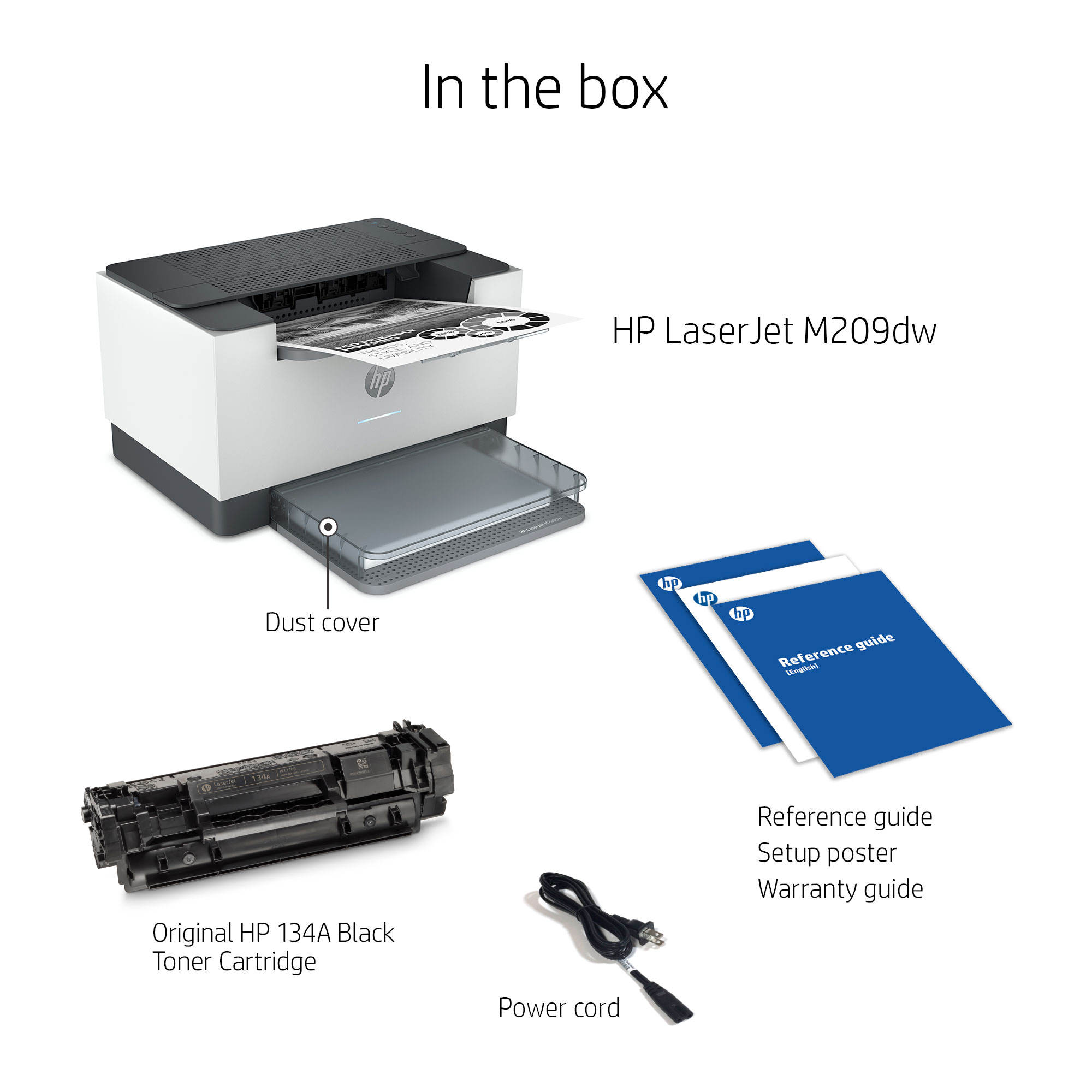 HP LaserJet M209dw Printer all product image