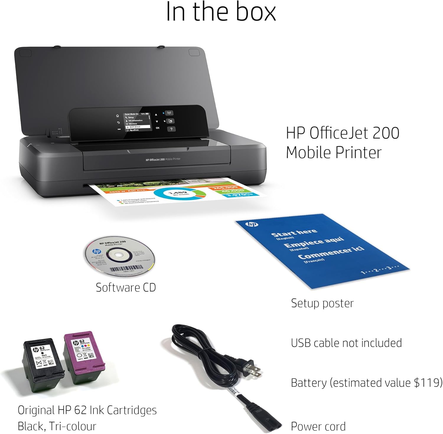 HP OfficeJet 200 Mobile Printer all product image