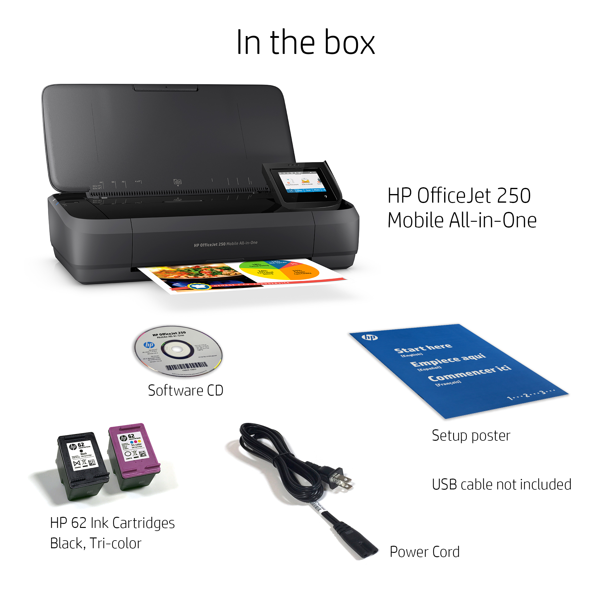 HP OfficeJet 250 Mobile All-in-One Printer all product image