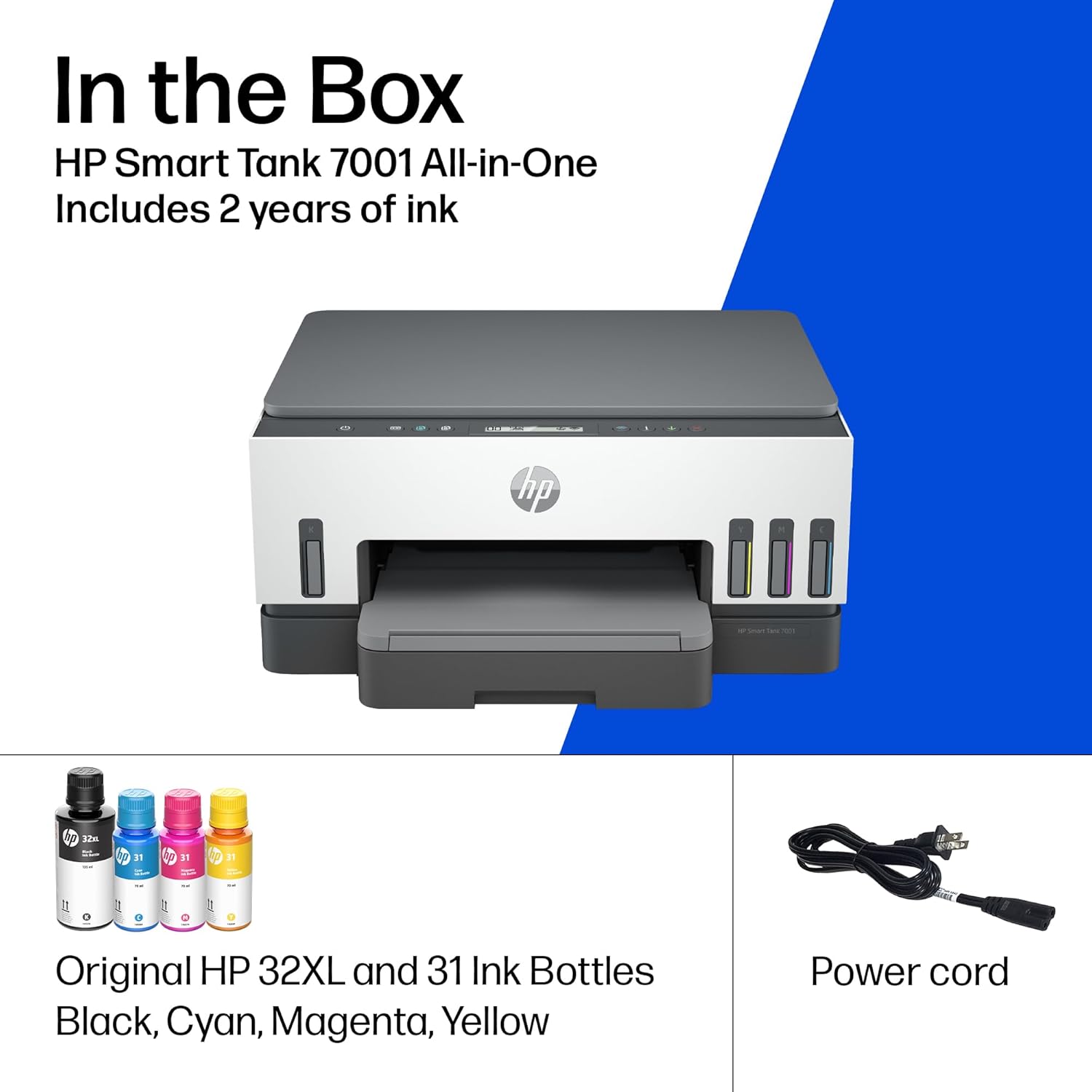 HP Smart Tank 7001 All-in-One Printer, AI-enabled all product image