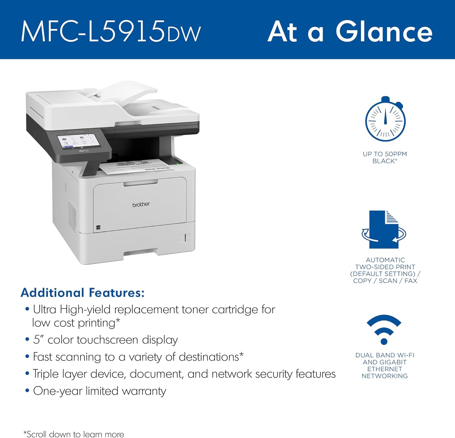 Brother MFC-L8930CDW Business Color Laser All-in-One Printer all product image