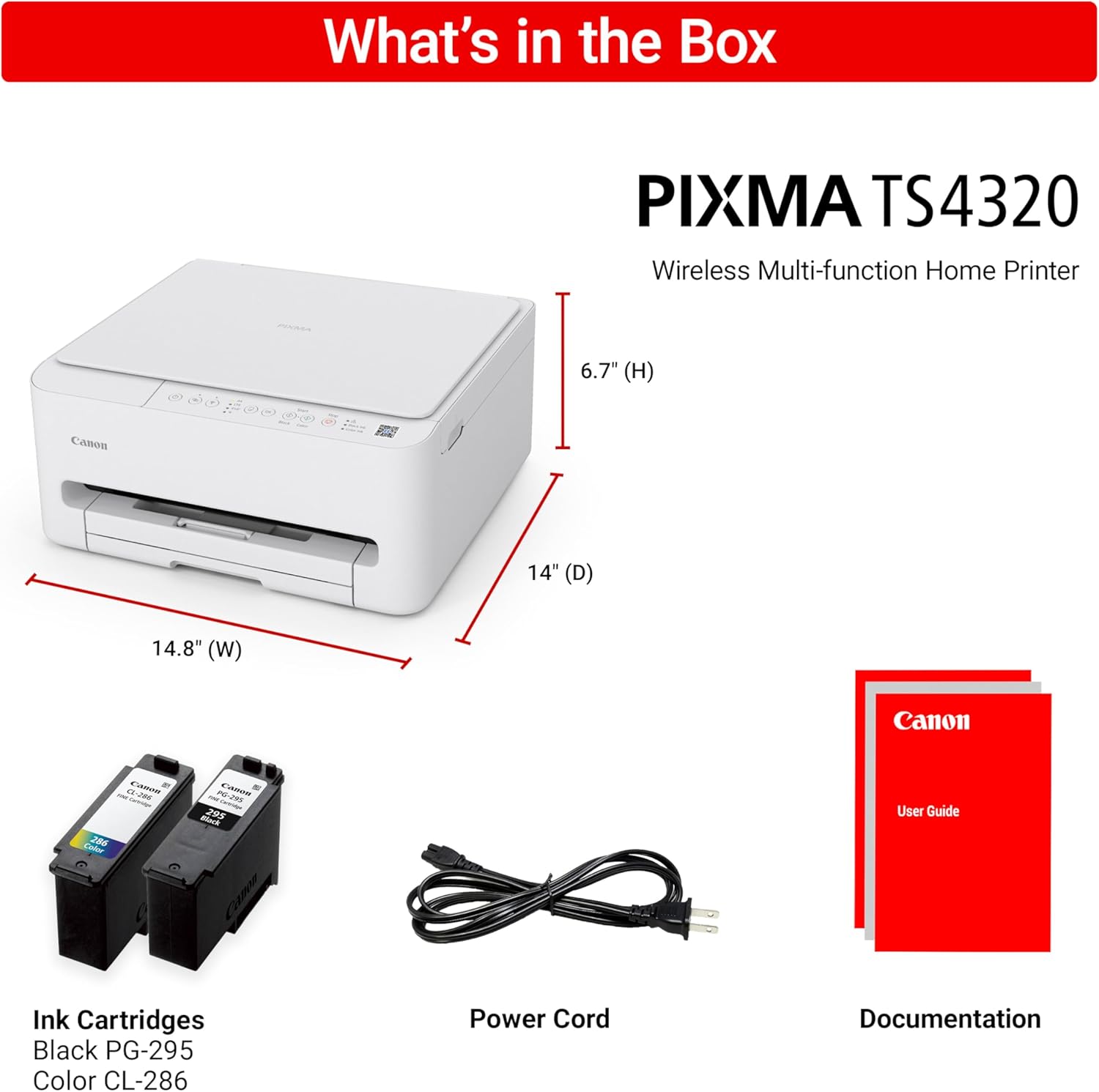 Canon PIXMA TS4320 Wireless Multi-Function Home Printer all product image