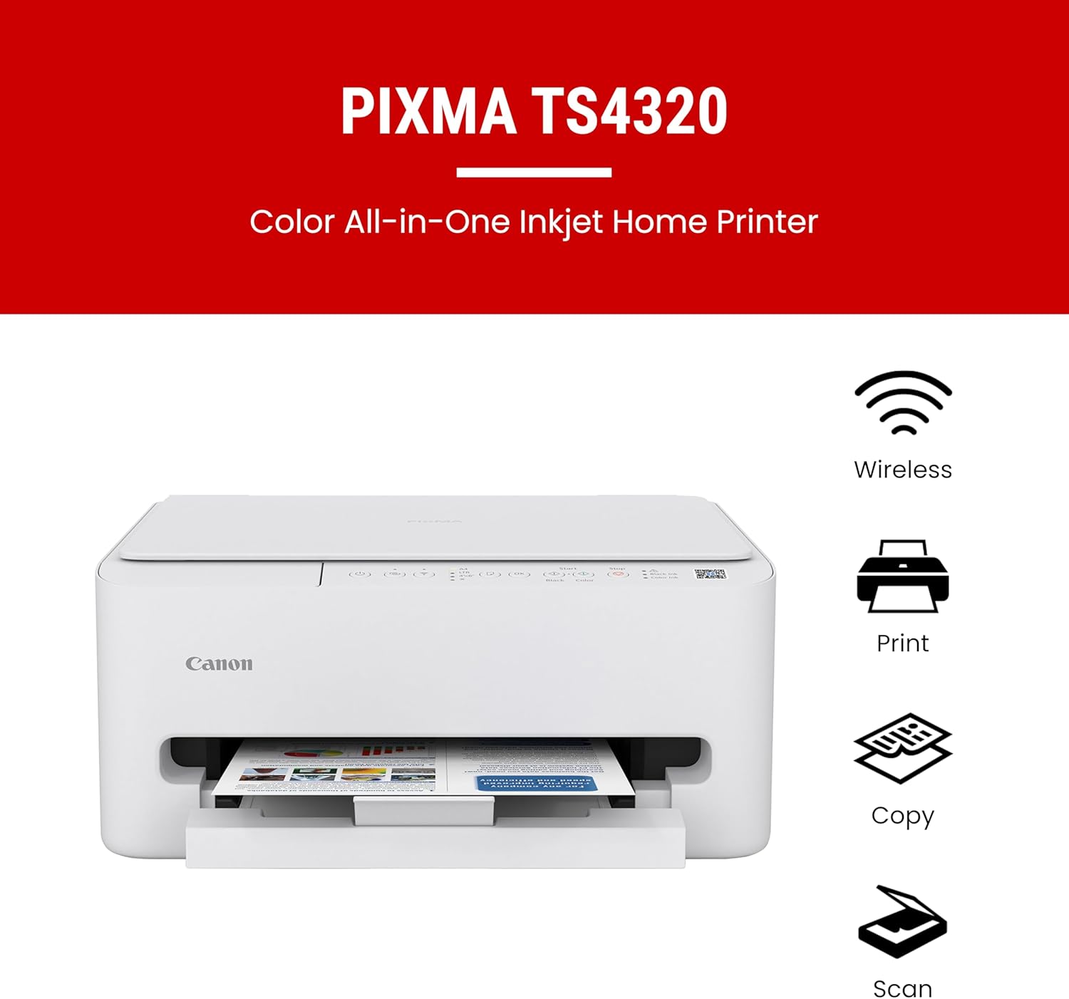 Canon PIXMA TS4320 Wireless Multi-Function Home Printer all product image
