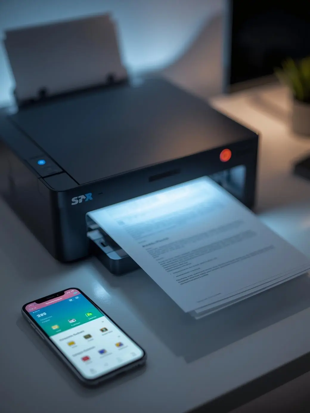Mobile printing app for scanning and printing documents from your phone